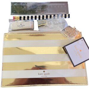 Kate Spade Pencil Pencil Pouch Bag Med Zip - Pencils & Erasers 8.5" x 5.5" NEW